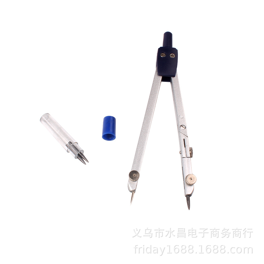 Compass Geometry Set - Professional การวาดภาพโลหะเข็มทิศร่างเครื่องมือเติมตะกั่วสําหรับนักเรียนคณิตศาสตร์เรขาคณิตโรงเรียนเครื่องเขียนอุปกรณ์สํานักงาน