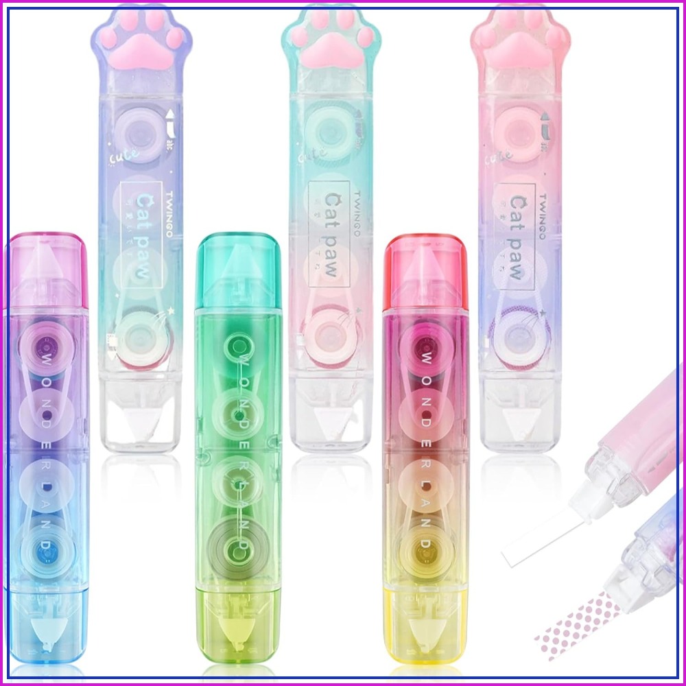 Correction Tape Roller - เทปแก้ไข 6 ชิ้น, เทปโรลเลอร์ 2 in