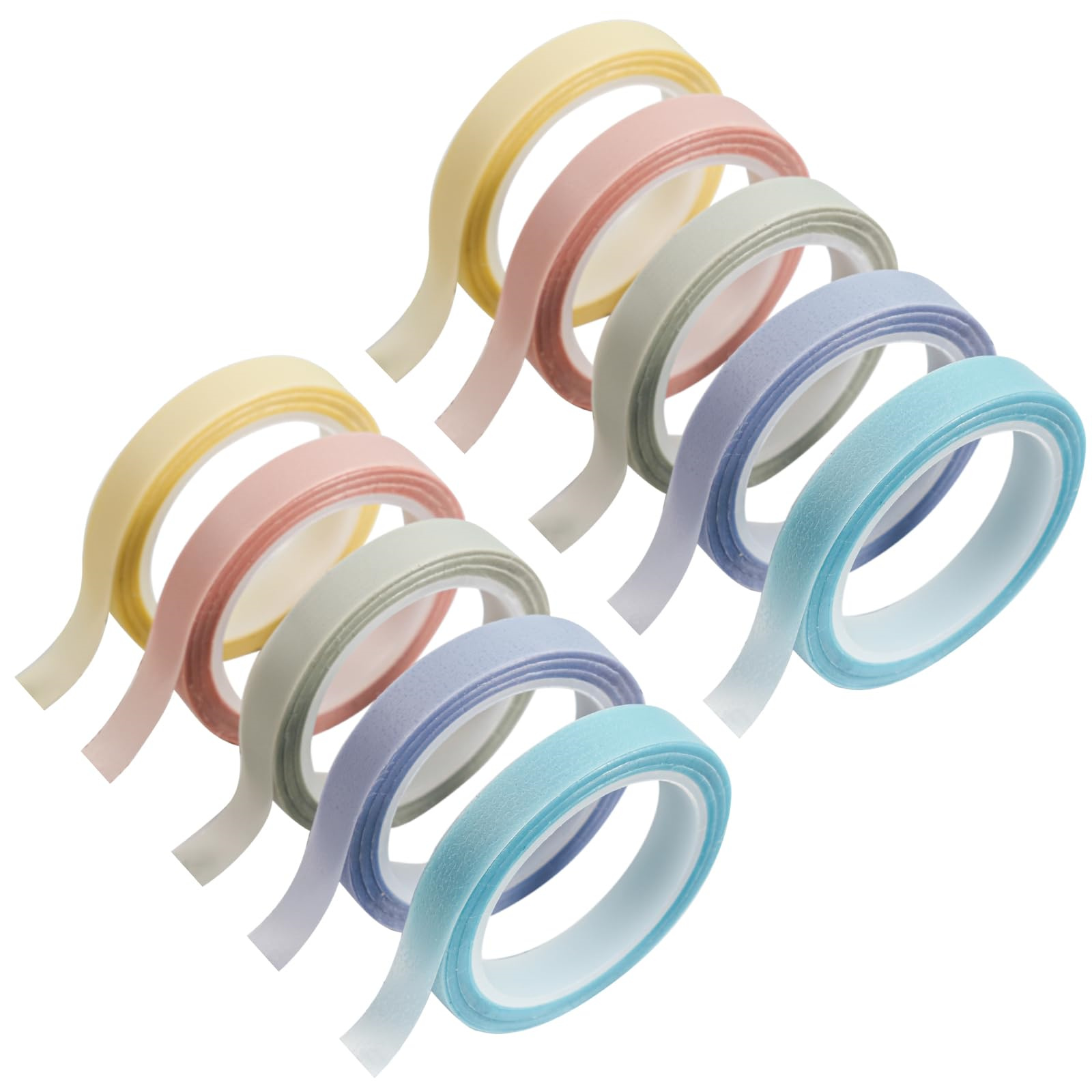 Correction Tape Roller - 10ม้วน morandi/ ฟลูออเรสเซนต์เทปดัชนีเน้นข้อความที่สามารถปรับตำแหน่งได้ทำเครื่องหมายเทปธงหน้าเขียนได้สำหรับนักเรียนครู