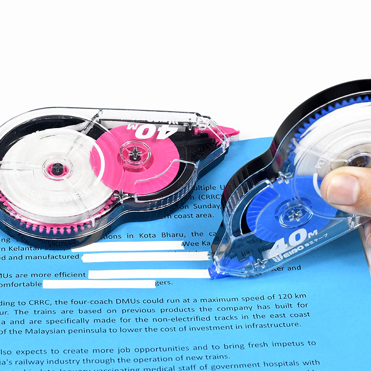 Correction Tape Roller - Test ยาว40M สีขาว Out โรงงานโดยตรงขายแต่ละแพคเกจที่ถูกต้องสีขาว Out
