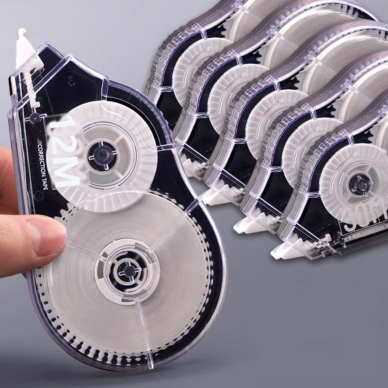 Correction Tape Roller - ริบบิ้นแก้ไขขนาดใหญ่ 12 เมตร*6 ปกปิดข้อมูล สำหรับสำนักงาน นักเรียน