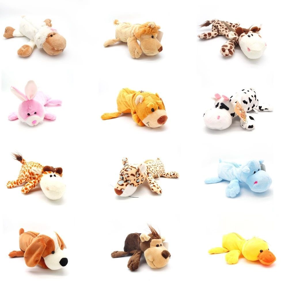 Lion Stationery & Office Supply(Kunshan)Co.Ltd - กล่องดินสอผ้ากำมะหยี่ลายสัตว์ป่าน่ารักเครื่องเขียนรูปลิงสิงโตช้างสุดน่ารักสำหรับกระเป๋าดินสอของขวัญที่ยอดเยี่ยมสำหรับเด็ก