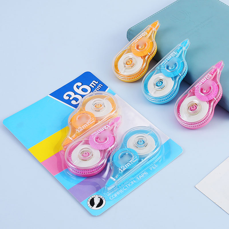 Correction Tape Roller - 3แพ็ค, เทปแก้ไขสี, ใช้งานง่าย, เทปแก้ไขแก้ไขข้อผิดพลาดในการเขียนยางลบสำหรับสำนักงานโรงเรียน, educati