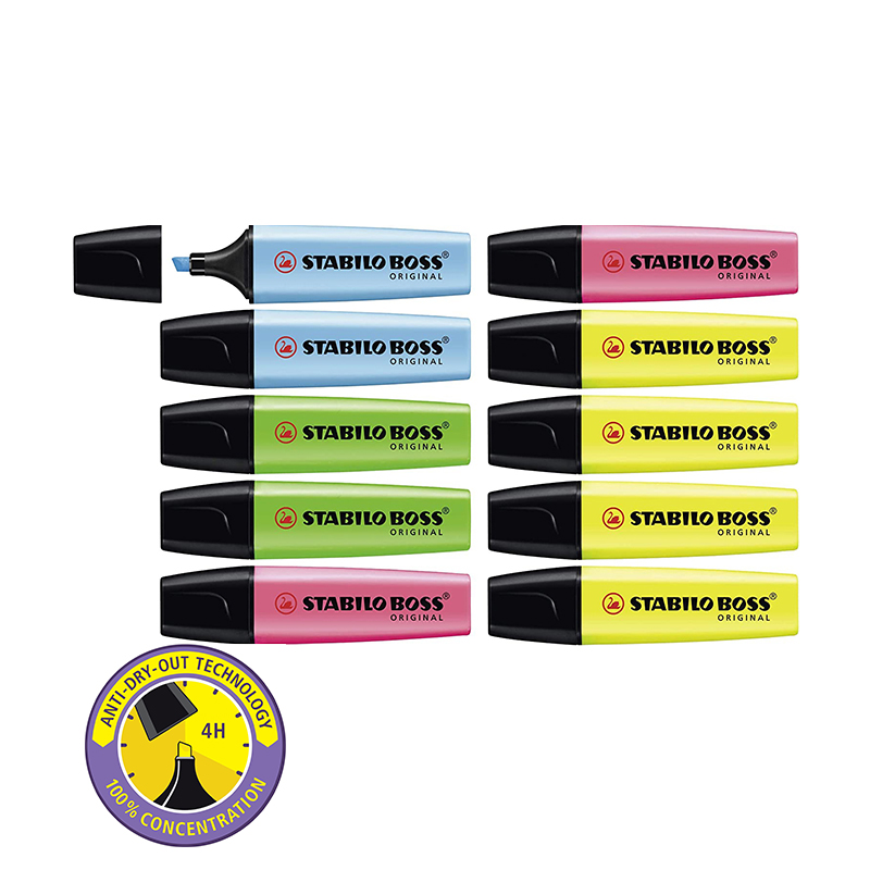 Stabilo Marker Boss - ปากกาเน้นข้อความ STABILO BOSS ORIGINAL Pastel -