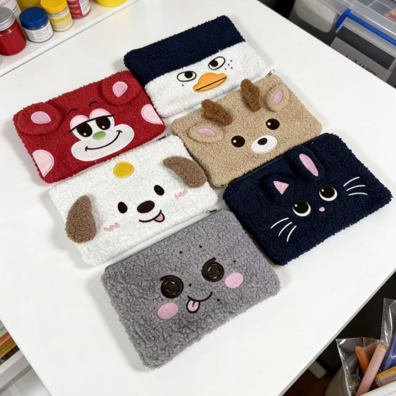 Stationery Office - RIIZES กระเป๋าใส่ปากกาพิมพ์ลายน่ารัก กระเป๋าใส่เครื่องเขียนแบบพกพา กระเป๋าซิป น้ำหนักเบา อุปกรณ์จัดเก็บอุปกรณ์การเรียนสำหรับนักเรียน