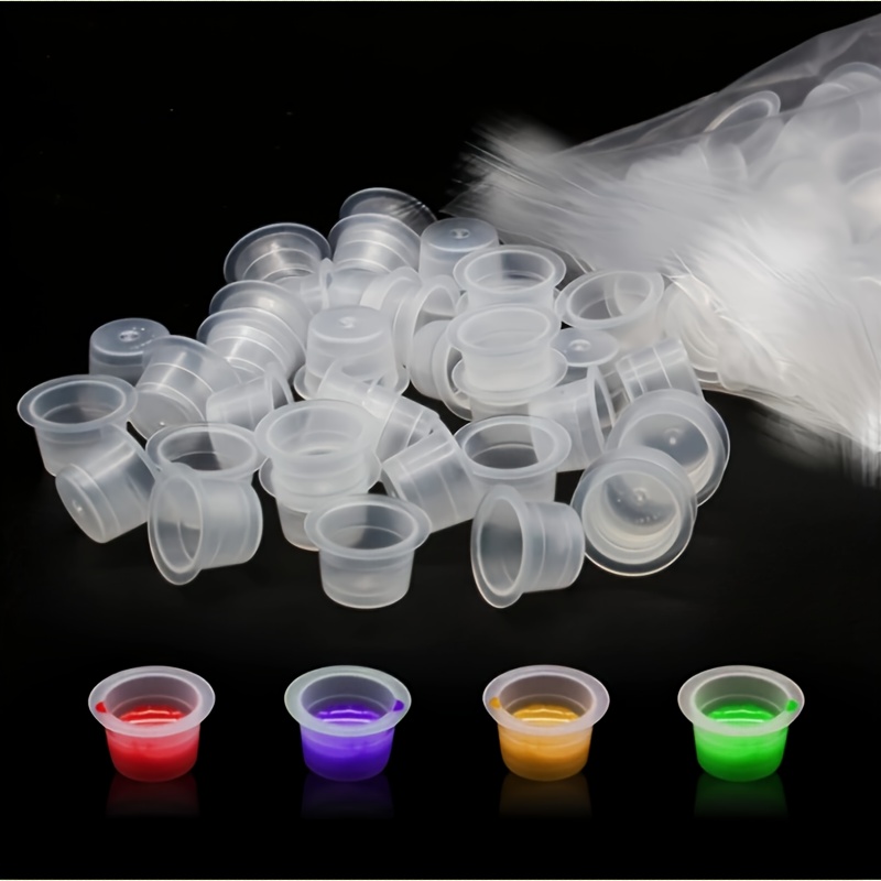 Calligraphy Ink Bottle - ถ้วยหมึกสักลาย 100/1000 ชิ้น ขนาดใหญ่ กลาง เล็ก