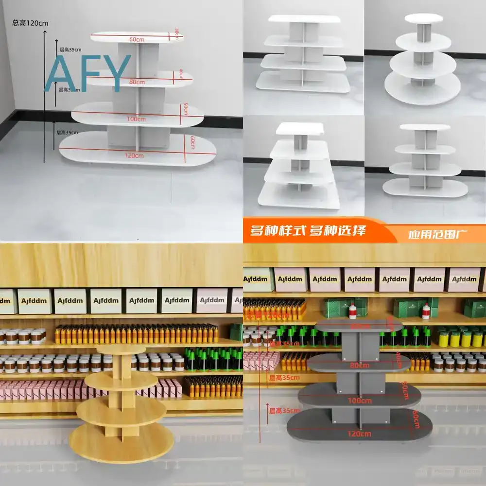 Stationery And Office Supply Stores - ตู้ไม้ทรงกลมสำหรับซูเปอร์มาร์เก็ต ร้านสะดวกซื้อ สำหรับเครื่องเขียน อุปกรณ์สำนักงาน สำหรับผลิตภัณฑ์ดูแลแม่และเด็ก สำหรับนมเด็ก