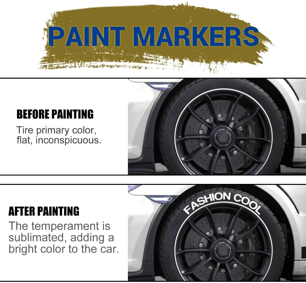 สีขาวกันน้ํารถยนต์ล้อยาง Oily  - Whiteboard Marker Set บทวิจารณ์และราคา