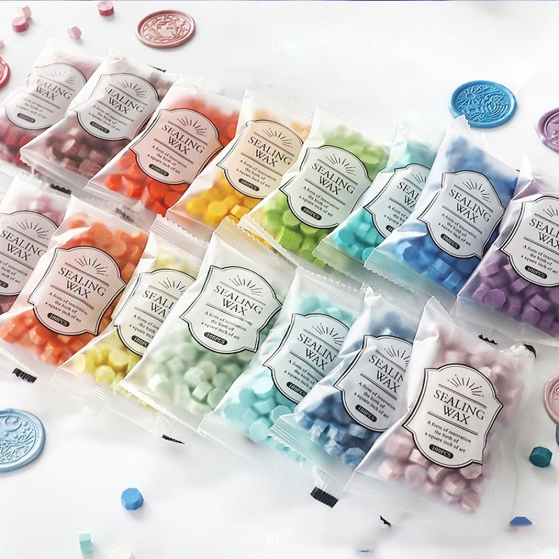 100 ชิ้น ลูกปัดแว็กซ์ซีล แว็กซ - Wax Seal Stamp Kit บทวิจารณ์และราคา