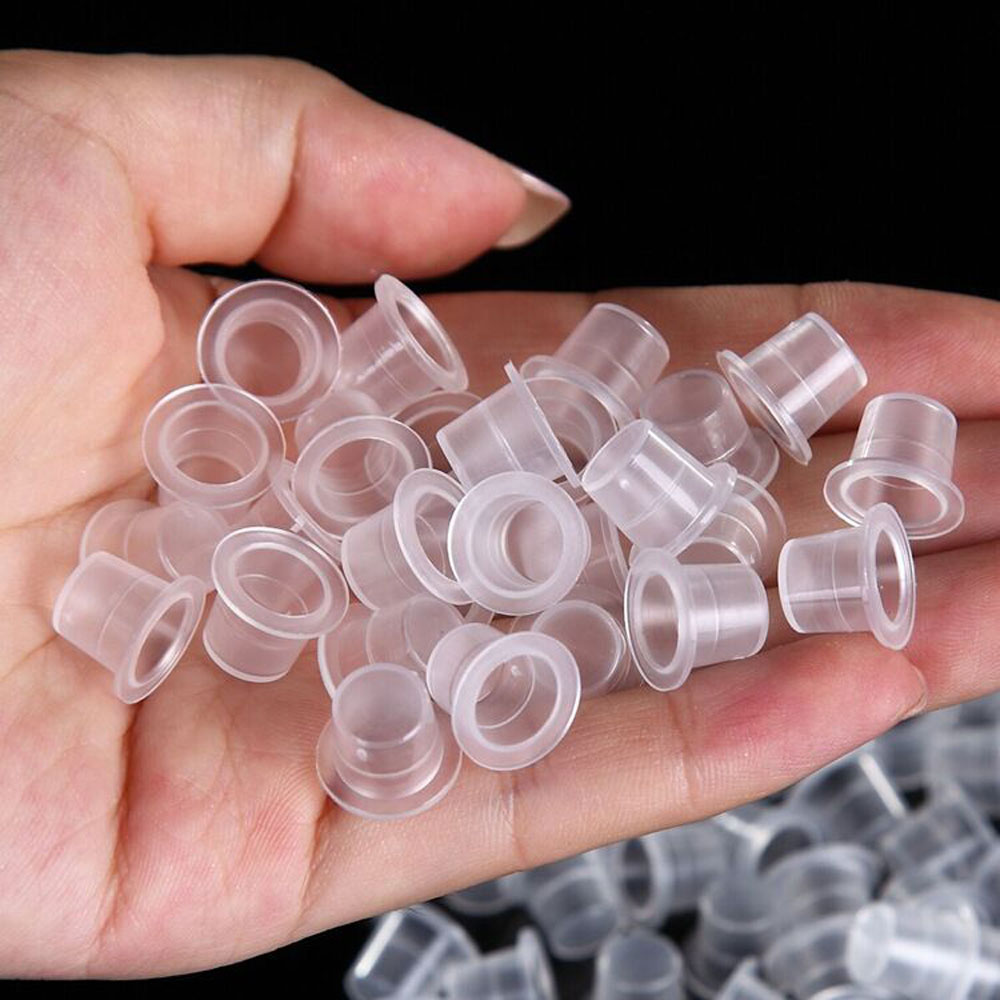 ถ้วยพิกเมนต์สักโปร่งใส100ชิ้นฝ - Calligraphy Ink Bottle บทวิจารณ์และราคา