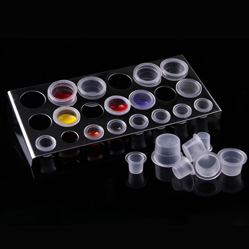 ถ้วยพิกเมนต์สักโปร่งใส100ชิ้นฝ - Calligraphy Ink Bottle บทวิจารณ์และราคา