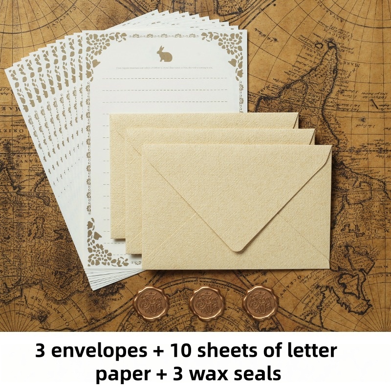 16 ชิ้น/ชุด ซองจดหมายผ้าลินินว - Wax Seal Stamp Kit บทวิจารณ์และราคา