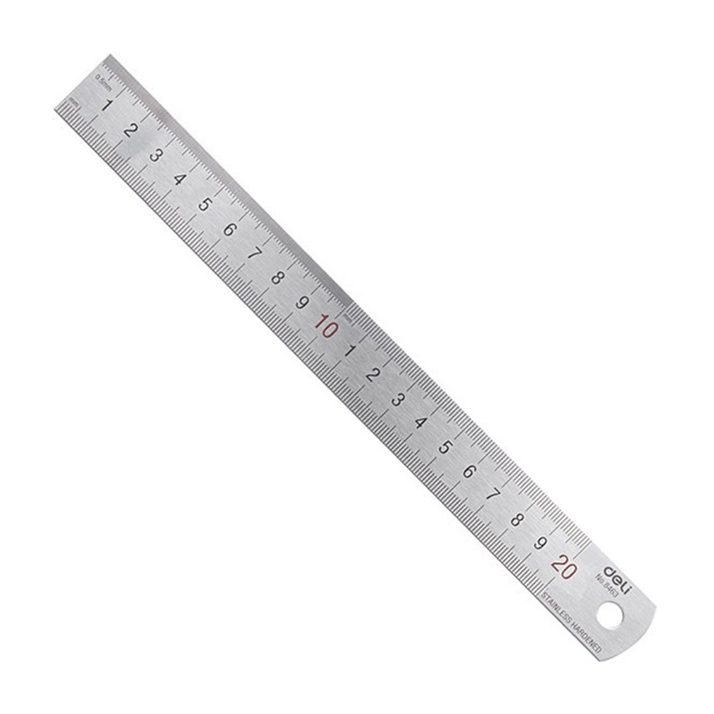 Deli ไม้บรรทัดโลหะสแตนเลสสตีลต - Stationery And Office Supply Stores บทวิจารณ์และราคา
