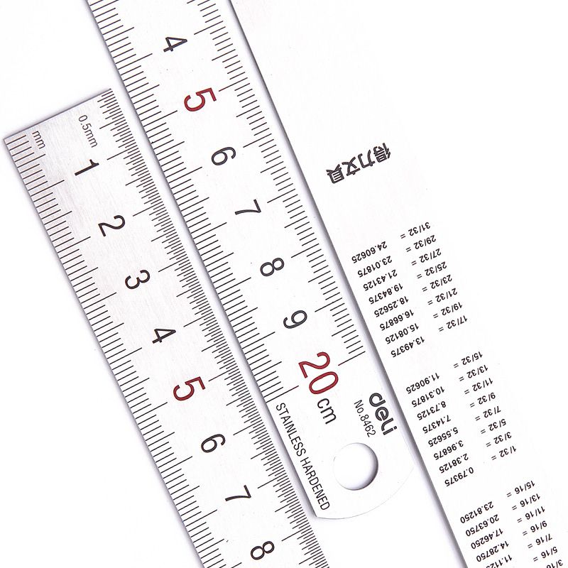 Deli ไม้บรรทัดโลหะสแตนเลสสตีลต - Stationery And Office Supply Stores บทวิจารณ์และราคา