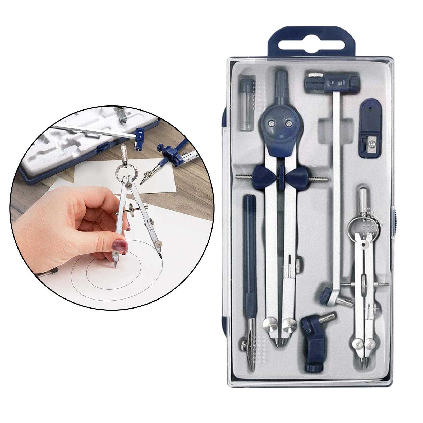 ชุดเรขาคณิต7ชิ้นเครื่องมือความ - Compass Geometry Set บทวิจารณ์และราคา