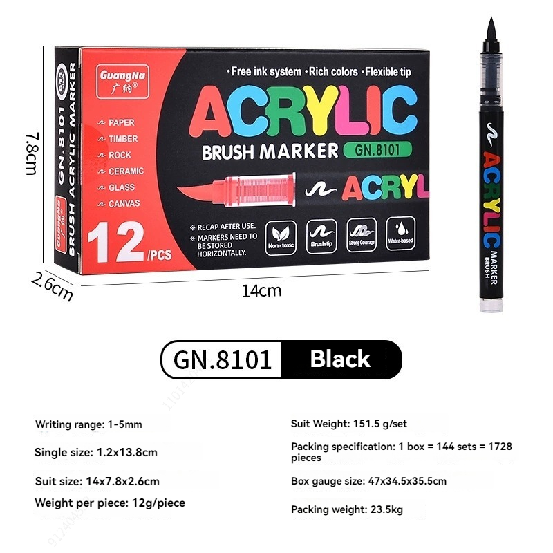 ชุดปากกาอะคริลิคหัวนุ่มพรีเมีย - Whiteboard Marker Set บทวิจารณ์และราคา