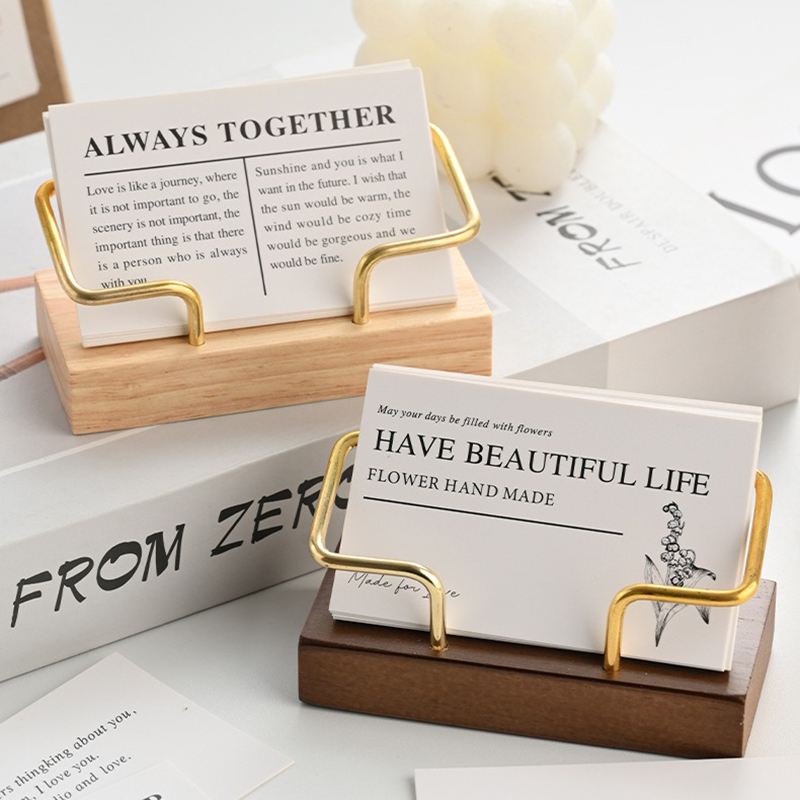 ที่ใส่นามบัตรไม้ ที่วางนามบัตร - Desk Name Plate บทวิจารณ์และราคา