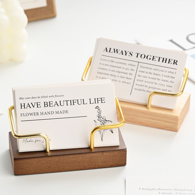 ที่ใส่นามบัตรไม้ ที่วางนามบัตร - Desk Name Plate บทวิจารณ์และราคา