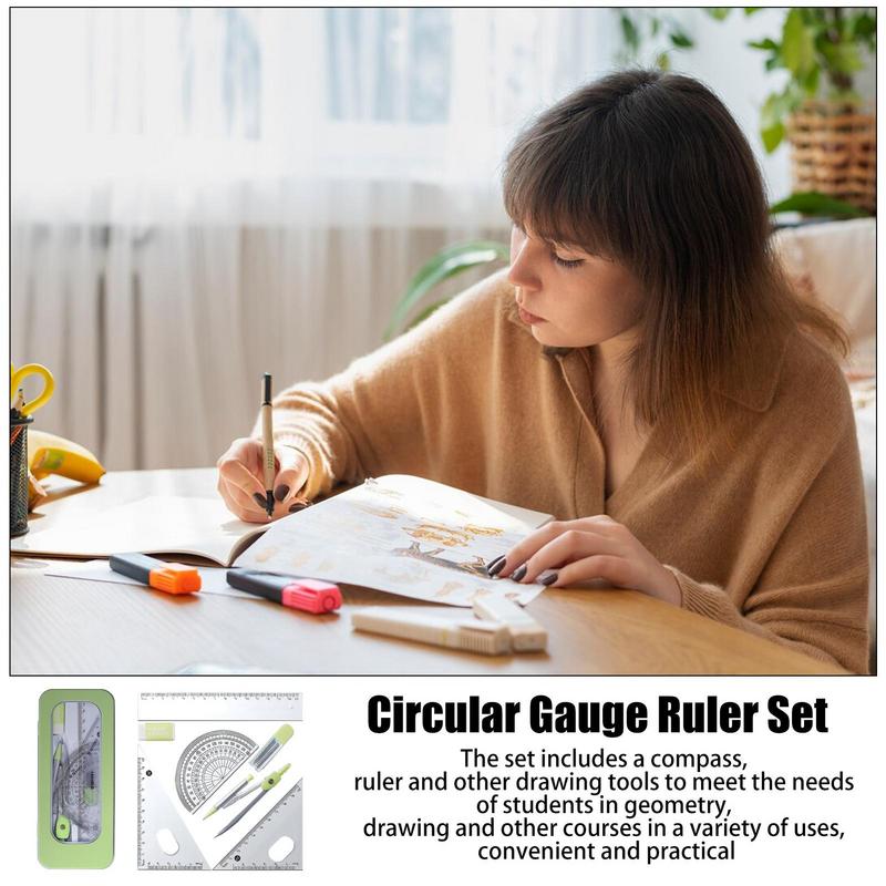 ไม้โปรแทรกเตอร์และชุดเข็มทิศชุ - Compass Geometry Set บทวิจารณ์และราคา