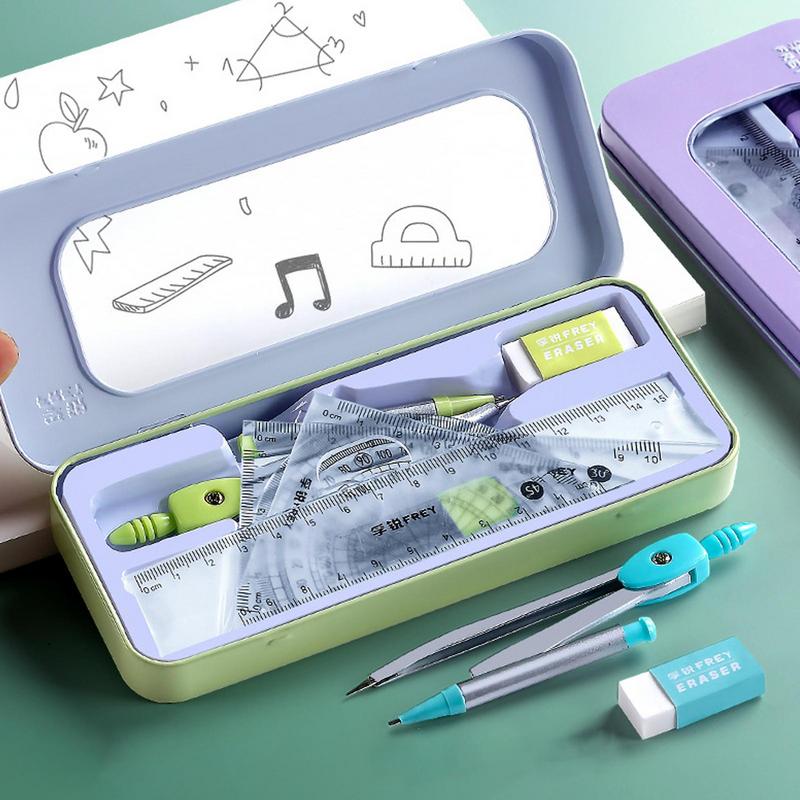 ไม้โปรแทรกเตอร์และชุดเข็มทิศชุ - Compass Geometry Set บทวิจารณ์และราคา