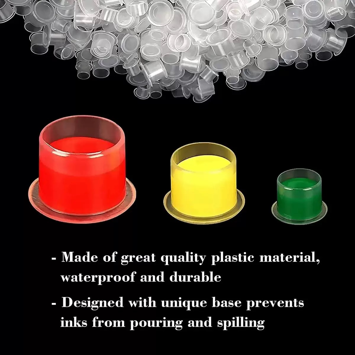 ถ้วยใส่หมึกสักพลาสติก 1000/500 - Calligraphy Ink Bottle บทวิจารณ์และราคา