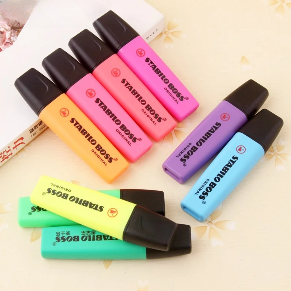 1pcs เยอรมัน Stabilo Highlight - Stabilo Marker Boss บทวิจารณ์และราคา
