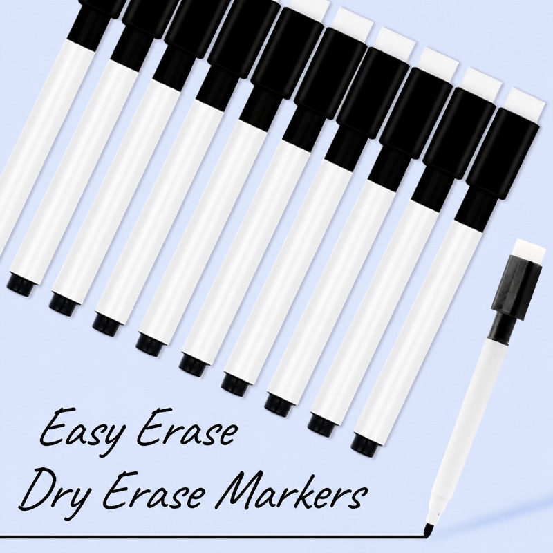 ปากกาไวท์บอร์ดสีดำแบบลบได้ ปาก - Whiteboard Marker Set บทวิจารณ์และราคา
