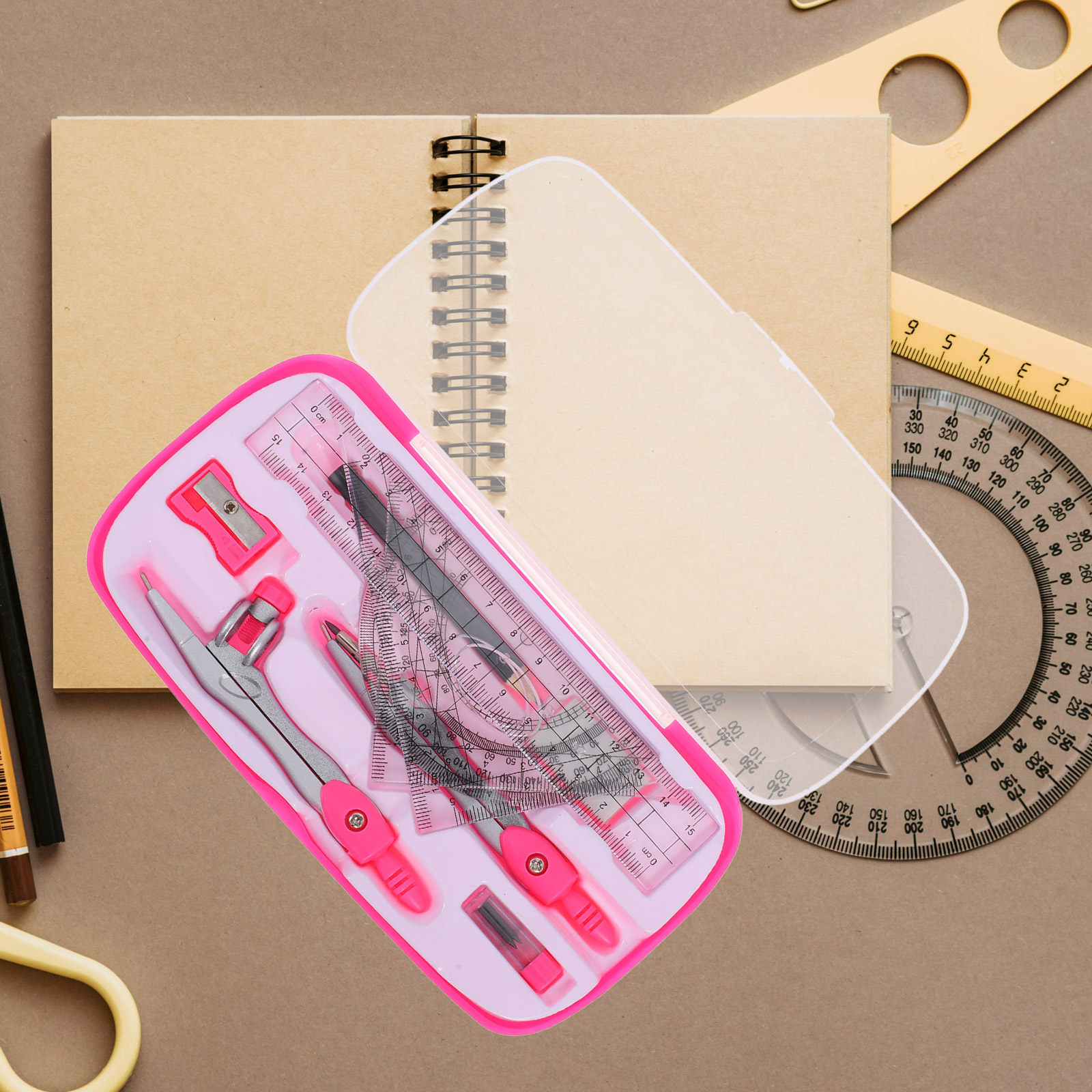 ชุดเข็มทิศพกพา น้ำหนักเบา 1 ชุ - Compass Geometry Set บทวิจารณ์และราคา