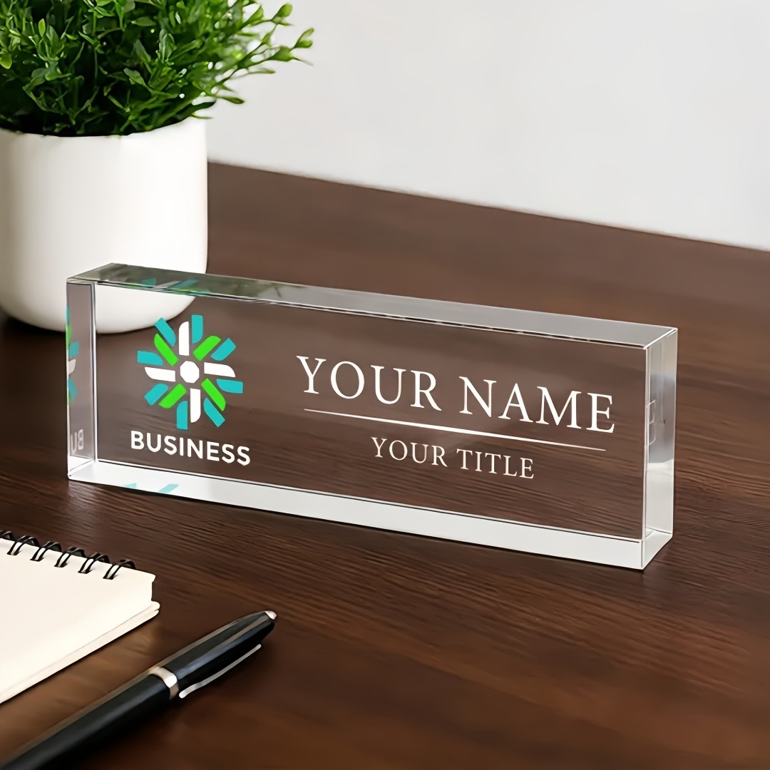 ป้ายชื่ออะคริลิกแบบแบน 2 มิติ  - Desk Name Plate บทวิจารณ์และราคา