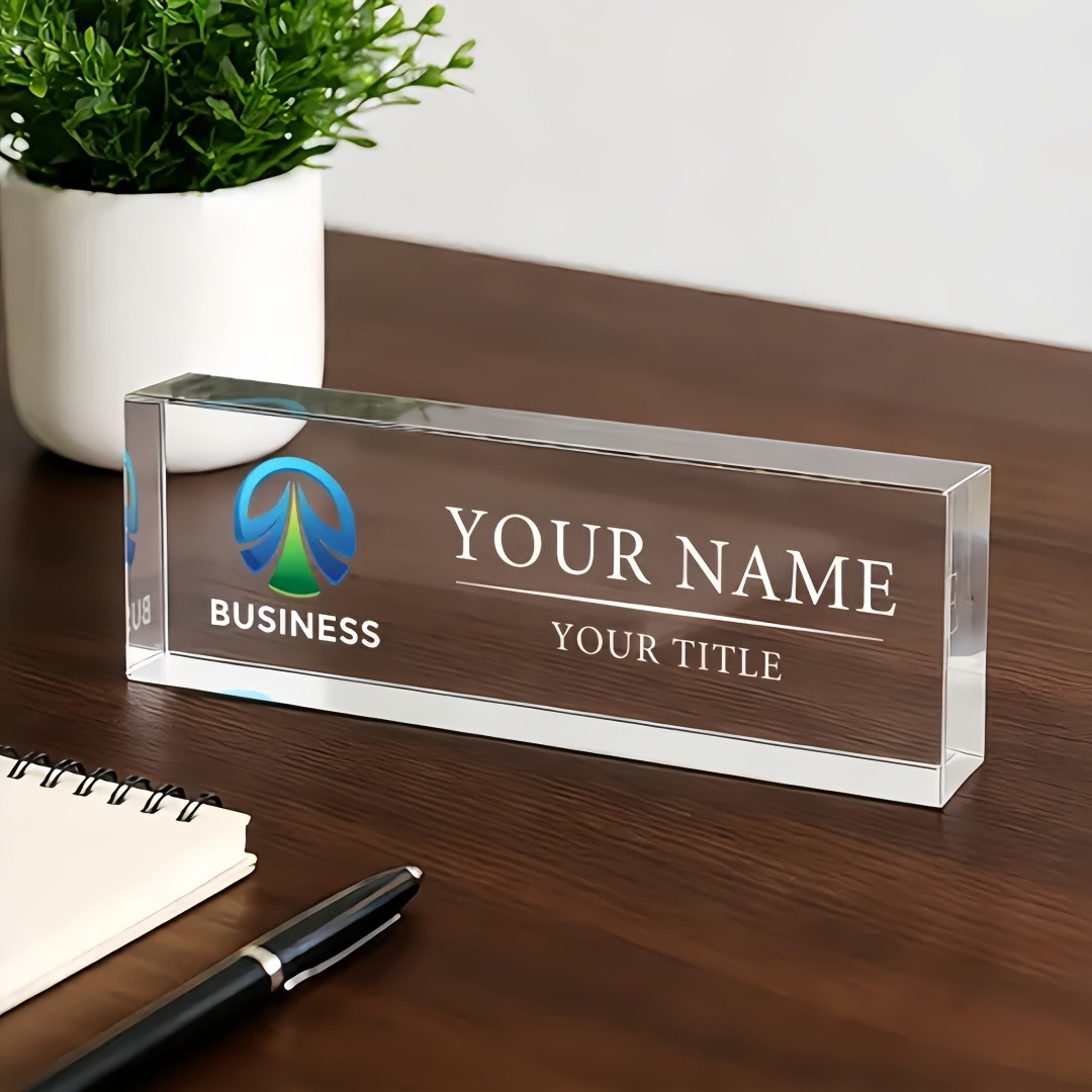ป้ายชื่ออะคริลิกแบบแบน 2 มิติ  - Desk Name Plate บทวิจารณ์และราคา