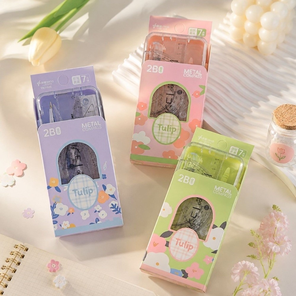 ชุดเครื่องมือวัดเรขาคณิตแบบพกพ - Compass Geometry Set บทวิจารณ์และราคา