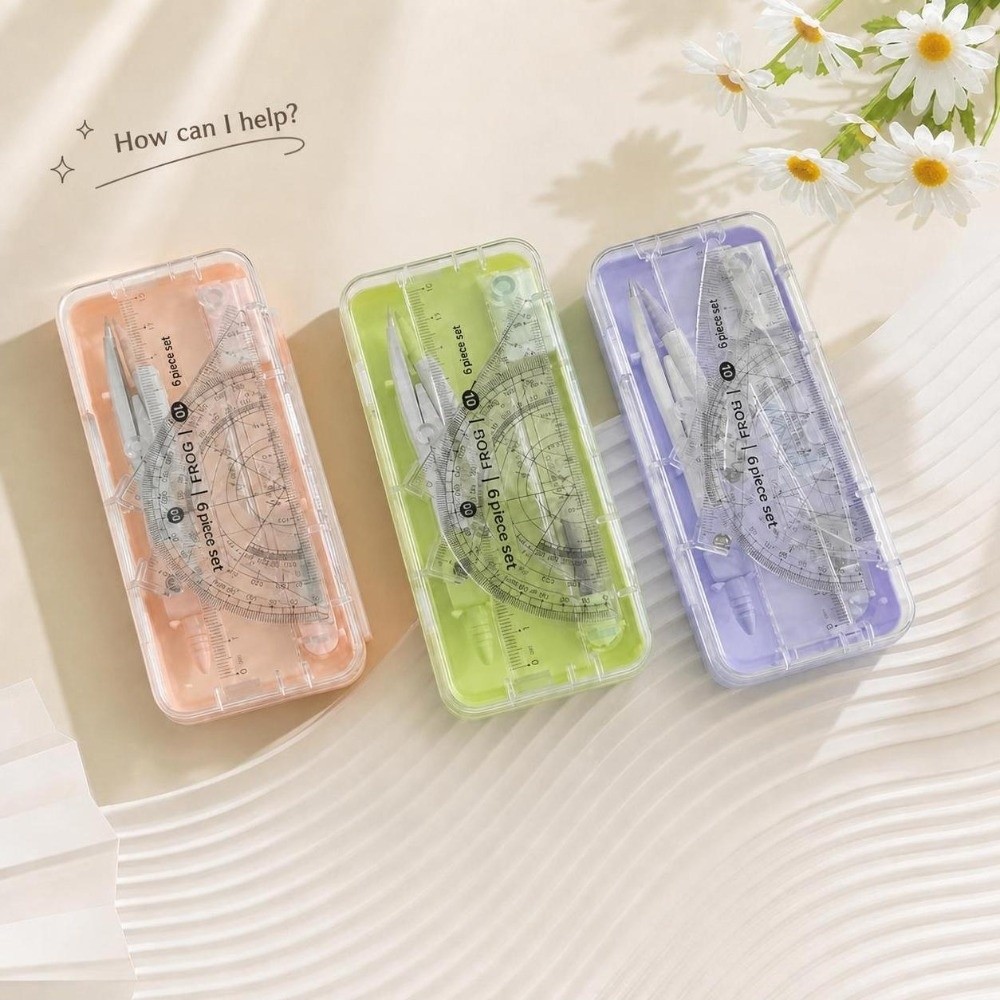 ชุดเครื่องมือวัดเรขาคณิตแบบพกพ - Compass Geometry Set บทวิจารณ์และราคา