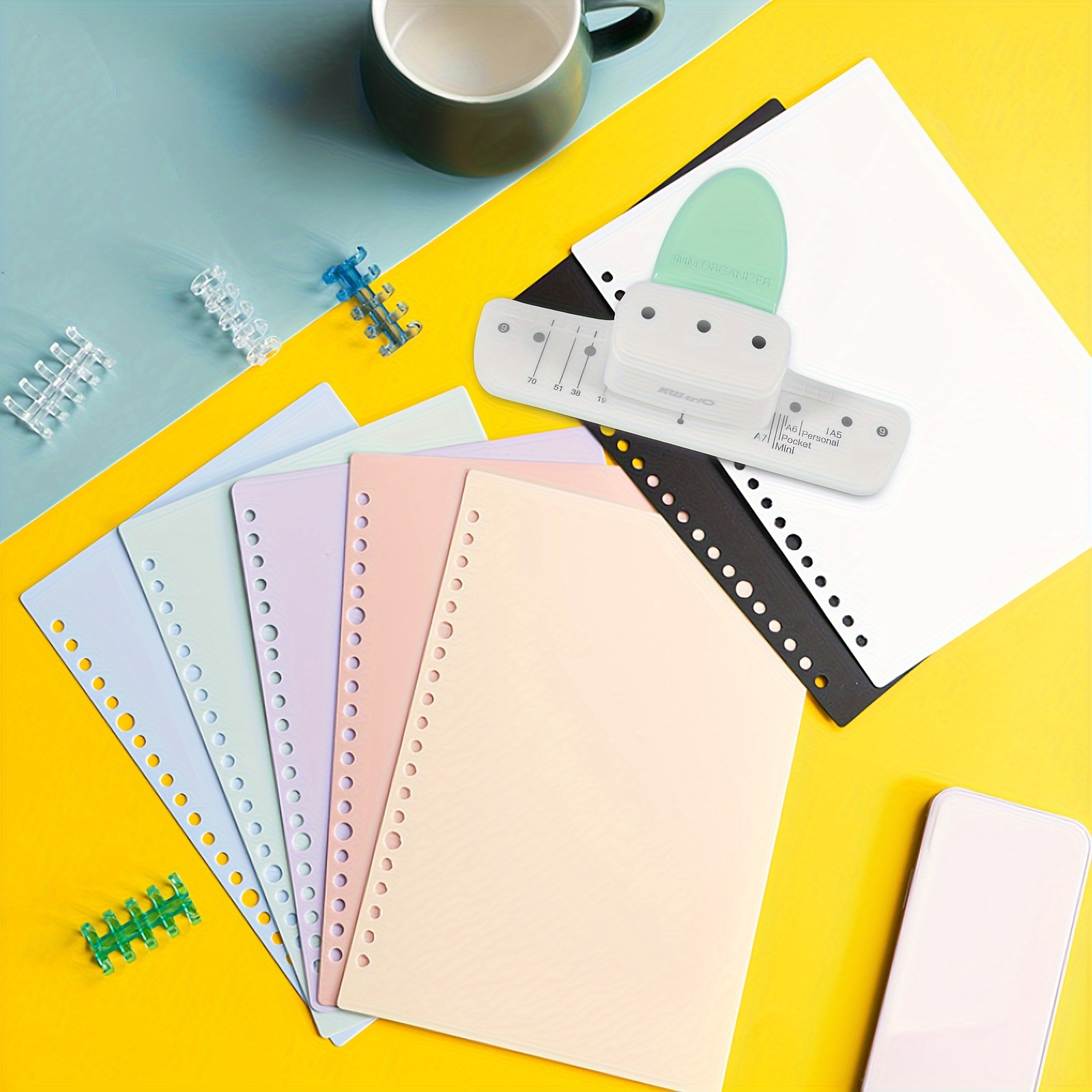 1 PC สีเขียว 3-Hole กระดาษ Pun - Paper Punch 3 Hole บทวิจารณ์และราคา